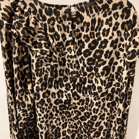 Leopard Ruffle Dress Shirt - Picture 3 of 3